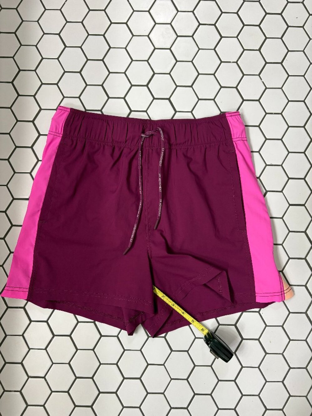 FP Movement Invigorate Colorblock Shorts Medium Purple Snap Side